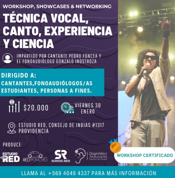 Workshop para cantantes suma showcases y networking en Santiago